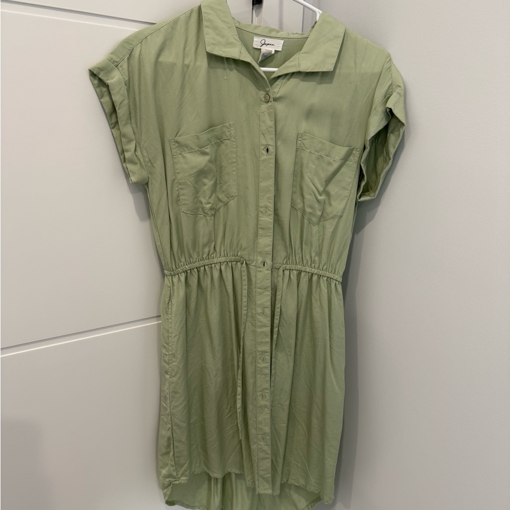 J. Crew Light Green Button-Up Shirt